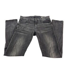Mavi Jake Slim Leg Jeans Mens 36x32 Washed Black Grey Denim Pants